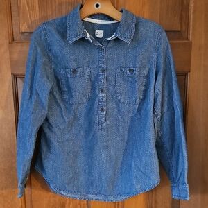 Toms Casual Blue Button Down Shirt